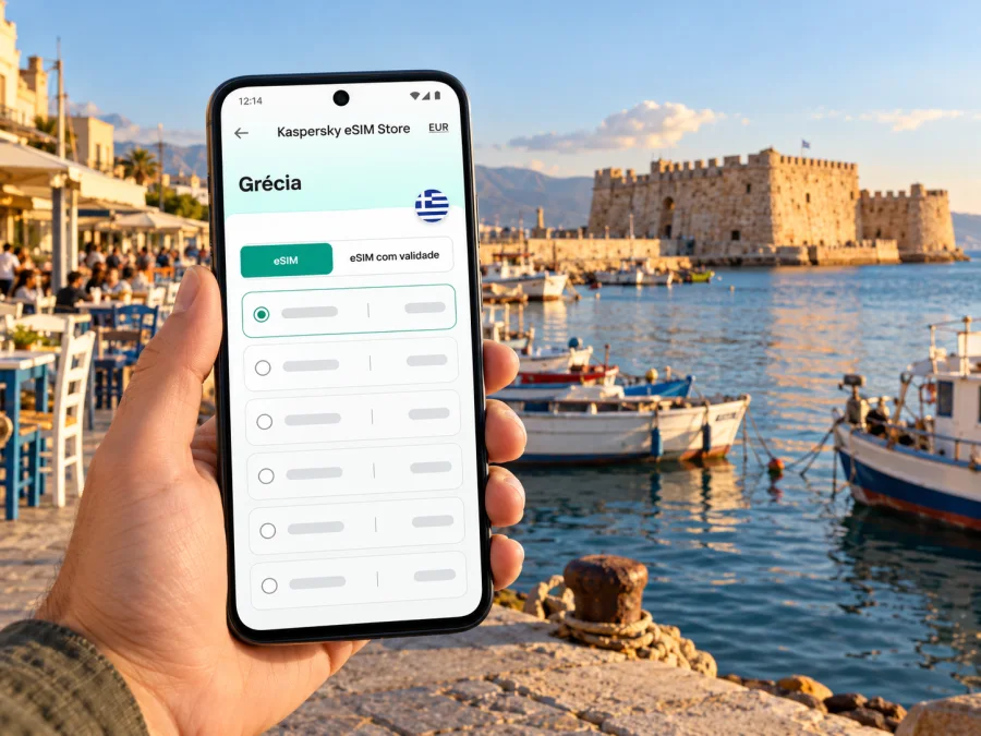 eSIM em Heraklion: internet móvel na Grécia