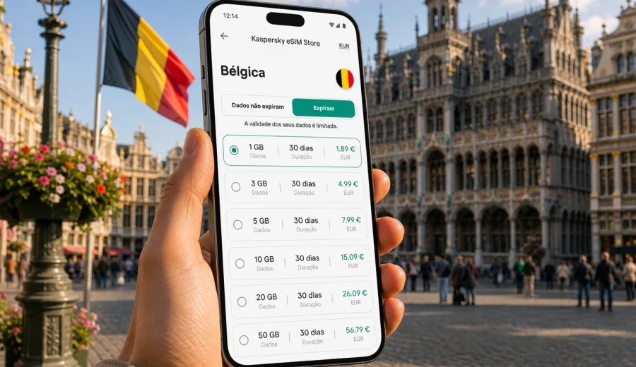 eSIM na Bélgica: conexão móvel e internet