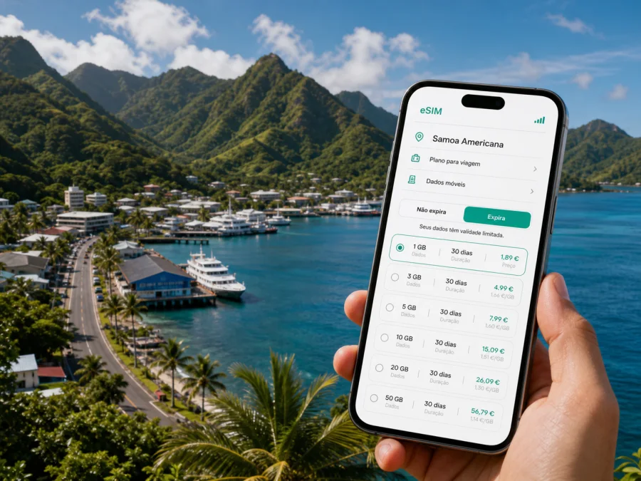 eSIM em Pago Pago: internet para viagem