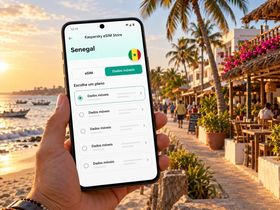eSIM em Saly: internet móvel no Senegal