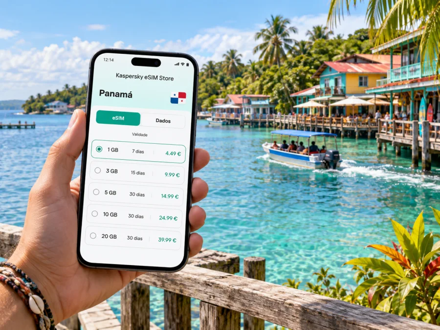 eSIM em Bocas del Toro: internet para a viagem