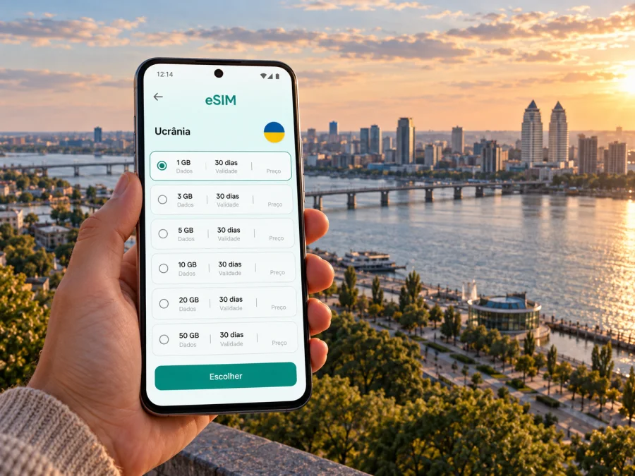 eSIM em Dnipro: internet e conexão móvel