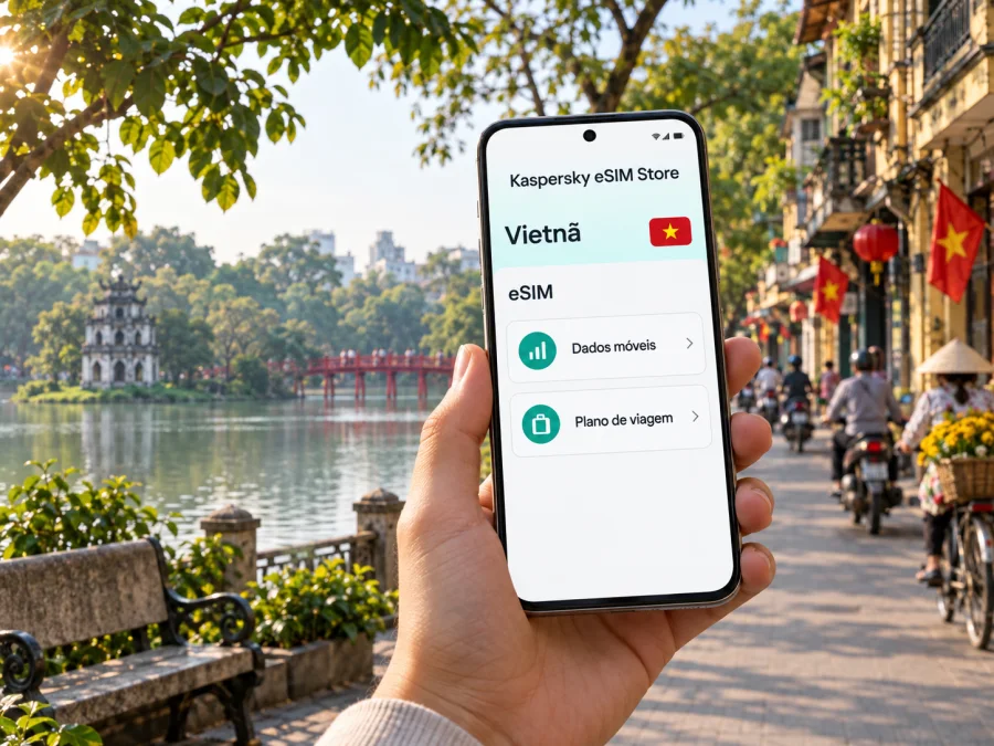 eSIM em Hanói: internet móvel no Vietnã