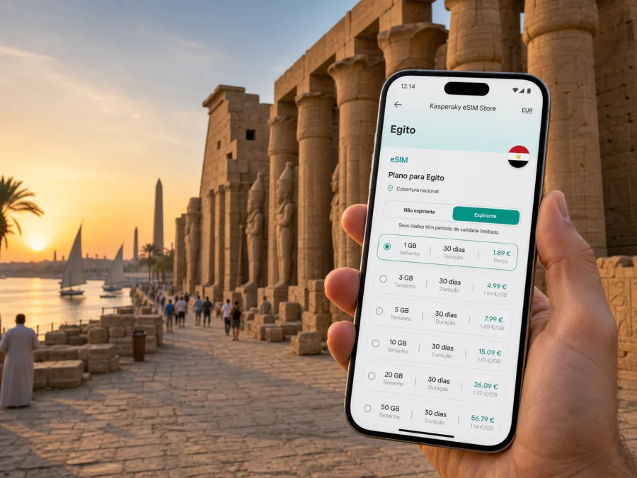 eSIM em Luxor: internet móvel no Egito