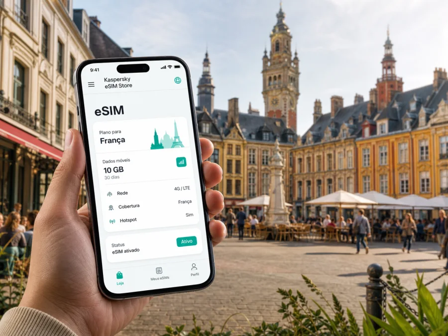 eSIM em Lille: internet e conexão móvel