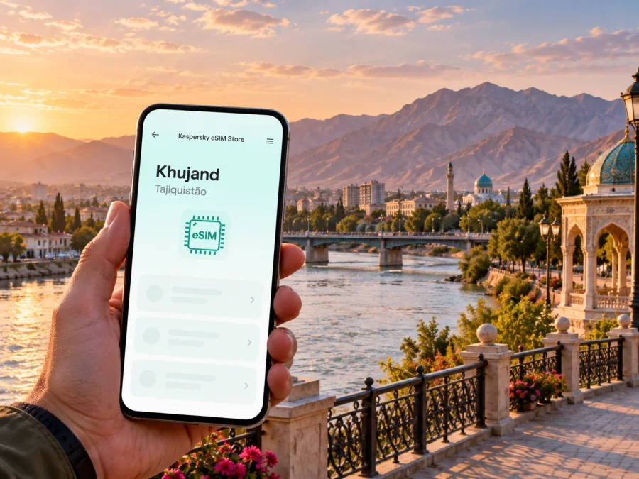 eSIM em Khujand: internet móvel no Tajiquistão