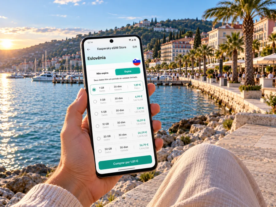 eSIM em Portoroz: internet móvel na Eslovênia