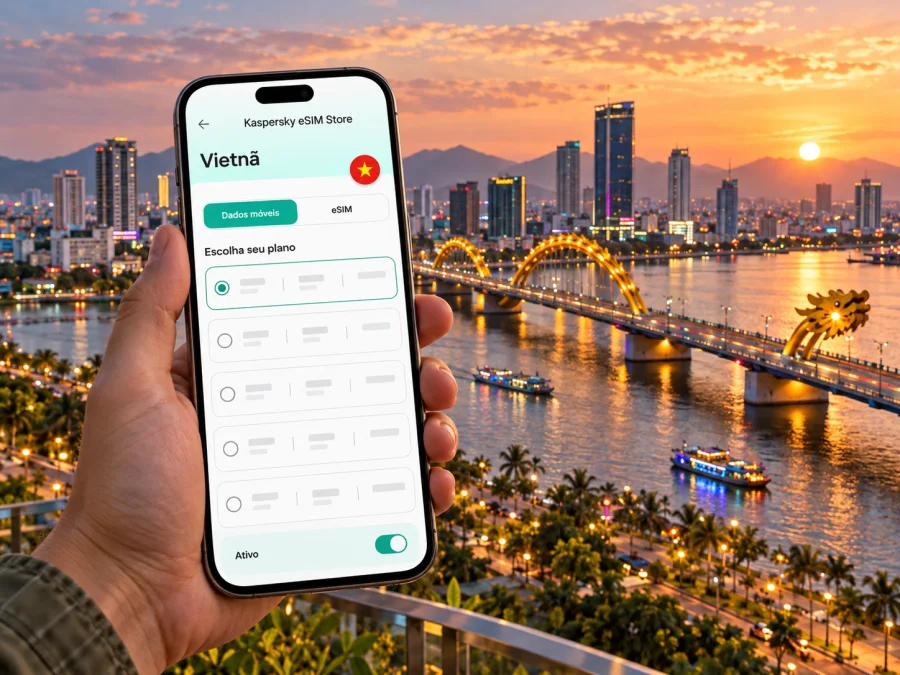 eSIM em Da Nang: internet móvel no Vietnã