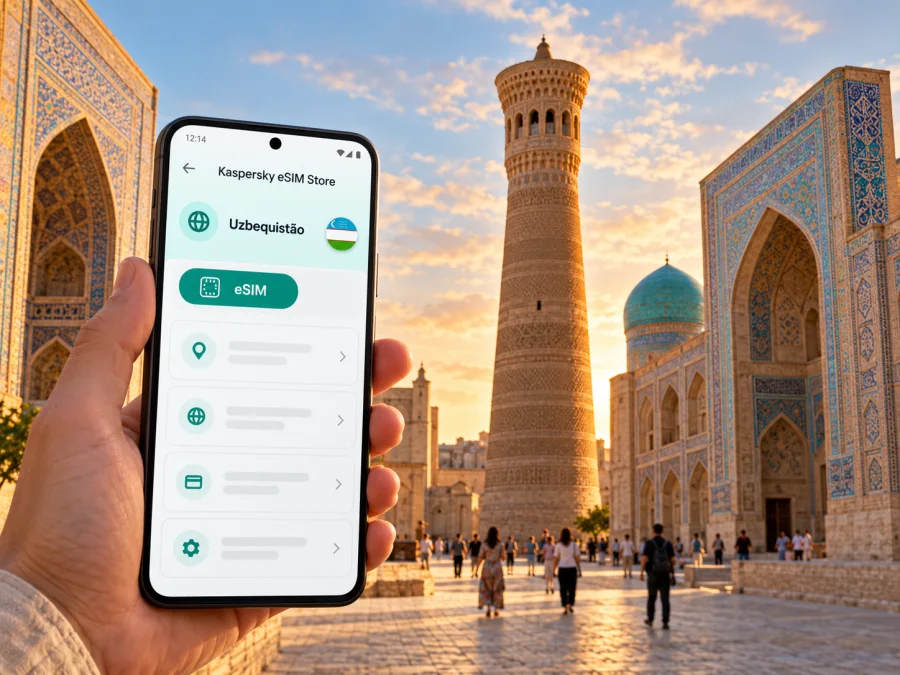 eSIM em Bukhara: internet móvel no Uzbequistão
