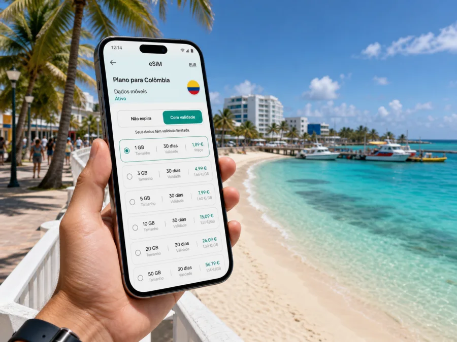 eSIM em San Andrés: internet para viagem