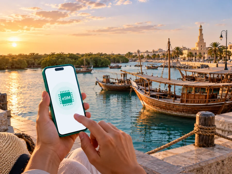 eSIM em Al Khor: internet e conexão móvel no Catar