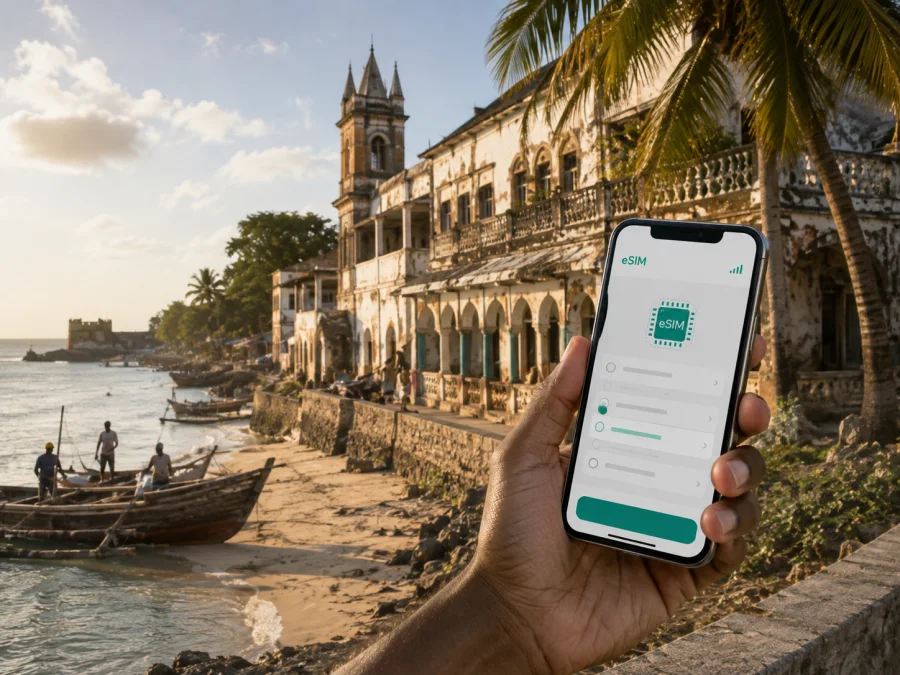 eSIM em Bagamoyo: internet para sua viagem