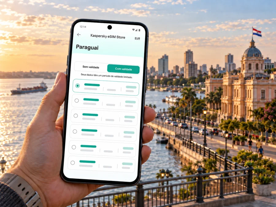 eSIM em Assunção: internet móvel no Paraguai