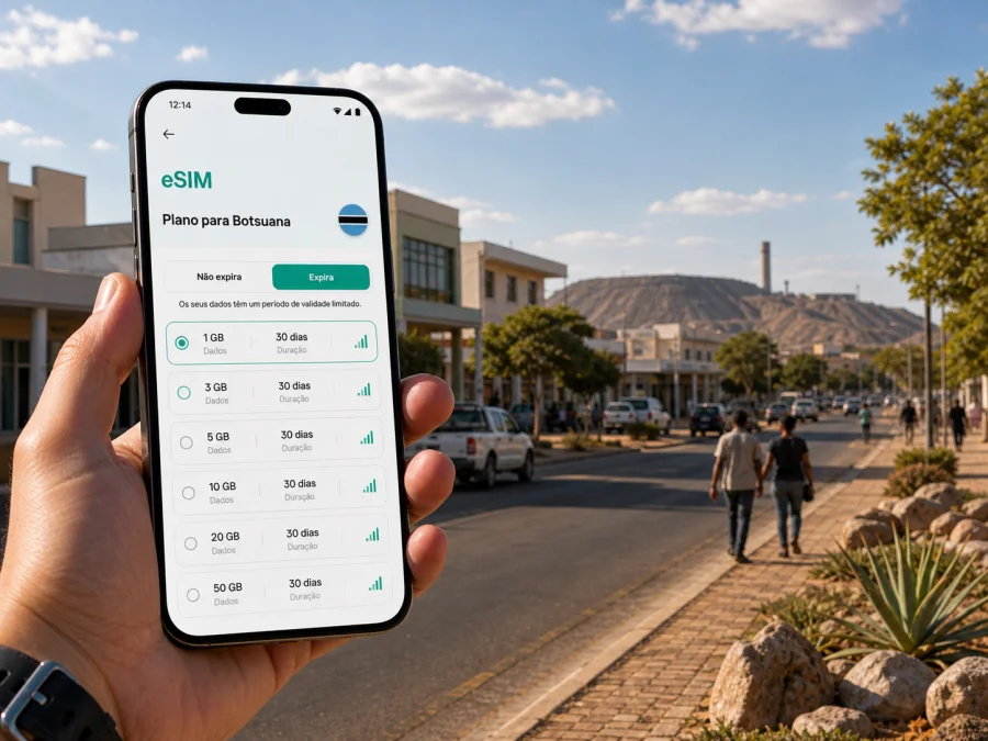 eSIM em Selebi-Phikwe: internet para viajar