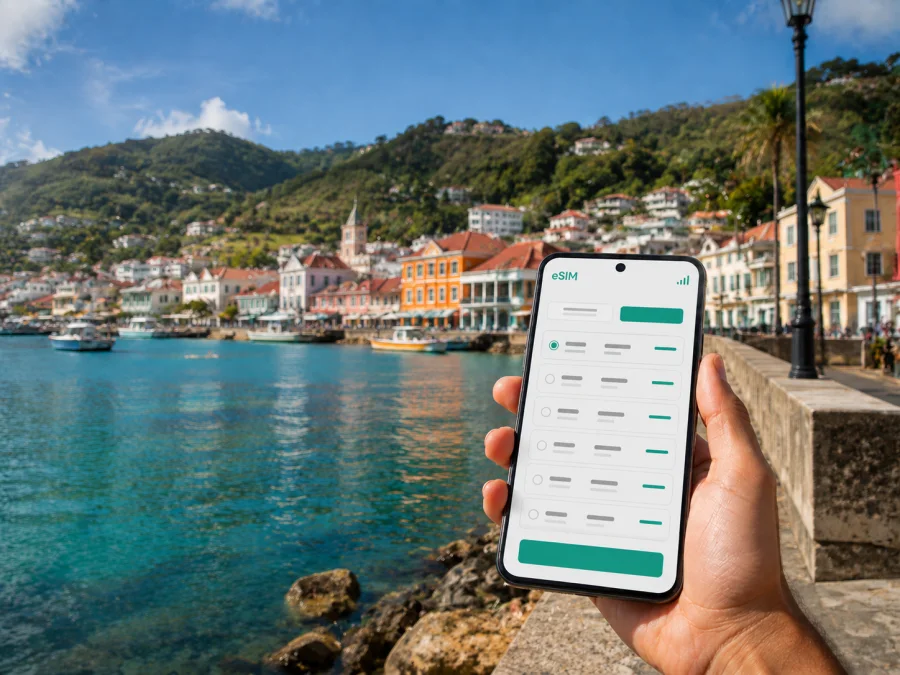 eSIM em Grenville: internet móvel em Granada