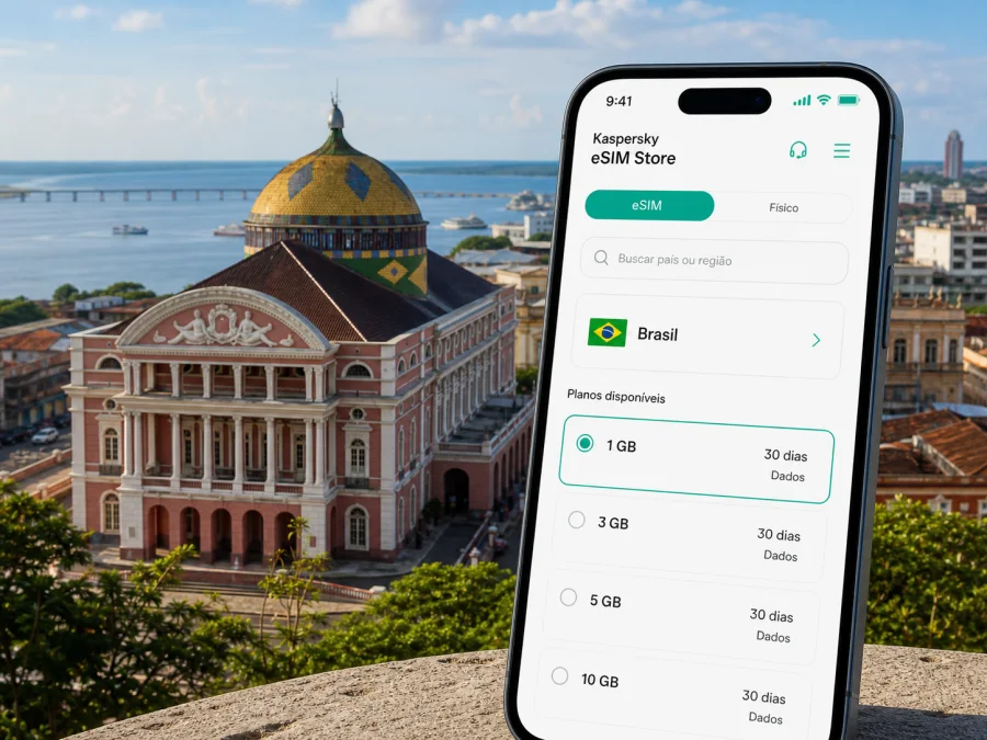 Manaus eSIM: internet móvel para viagem