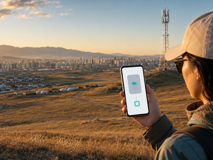 Mobicom eSIM na Mongólia: ativação e viagem