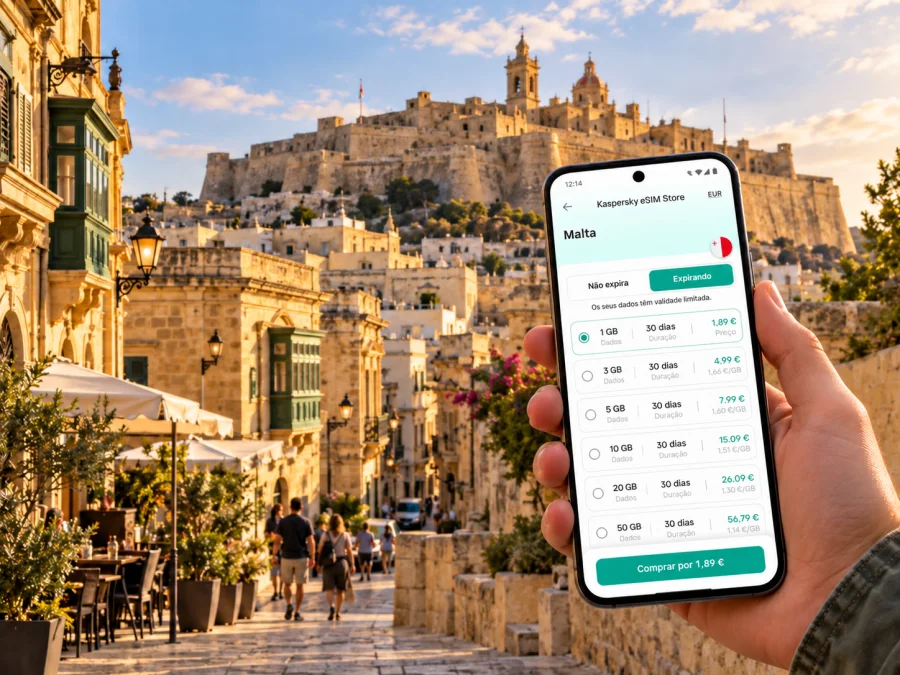 eSIM em Victoria: internet e ligação móvel em Gozo