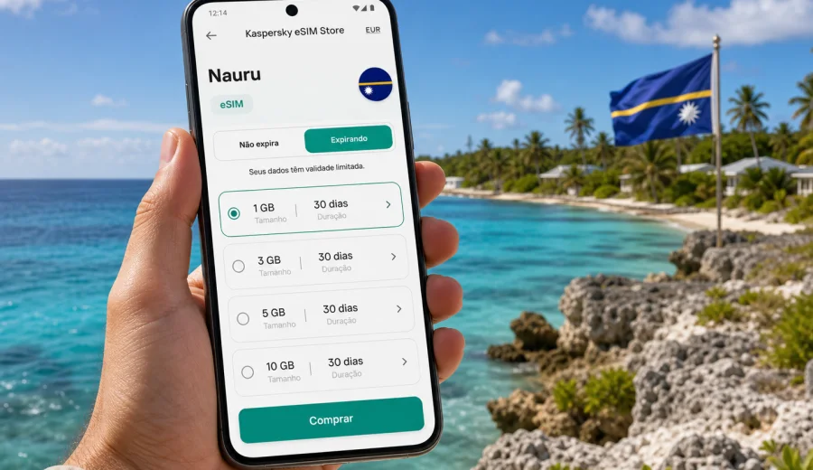 eSIM para Nauru: internet móvel na viagem
