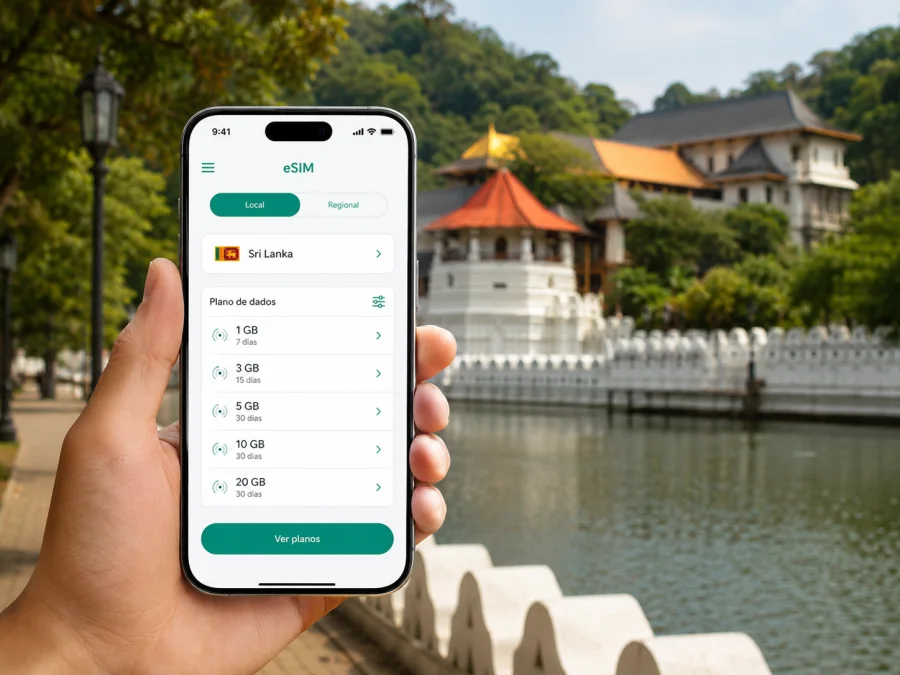 eSIM para Kandy, Sri Lanka | Kaspersky