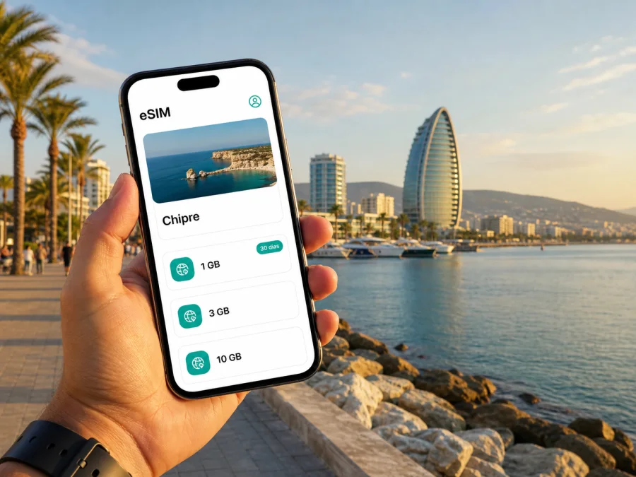 eSIM em Limassol: internet móvel em Chipre