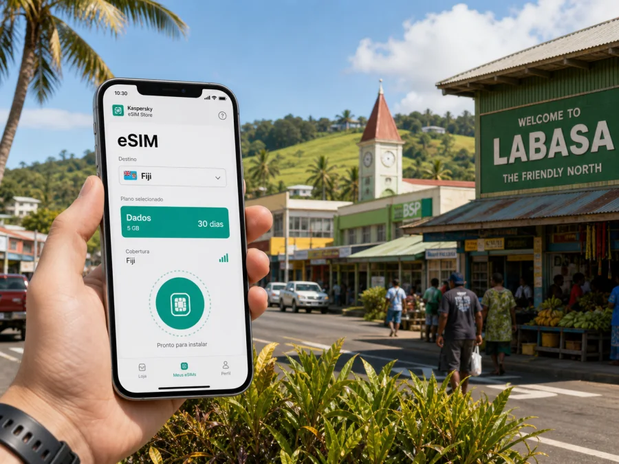 eSIM em Labasa: internet móvel em Fiji