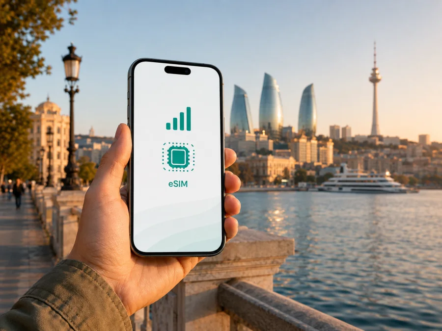 Azercell eSIM no Azerbaijão: ativação e viagem