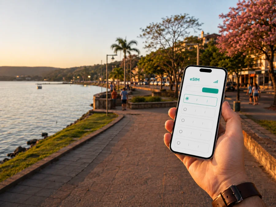 eSIM em San Bernardino: internet no Paraguai
