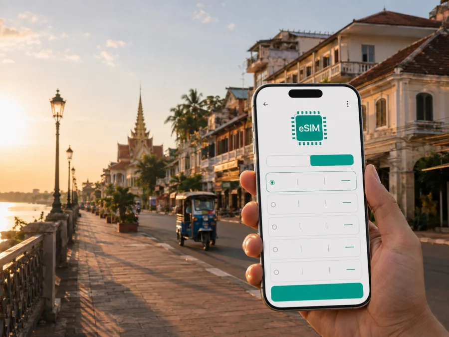 Savannakhet: eSIM e internet móvel no Laos