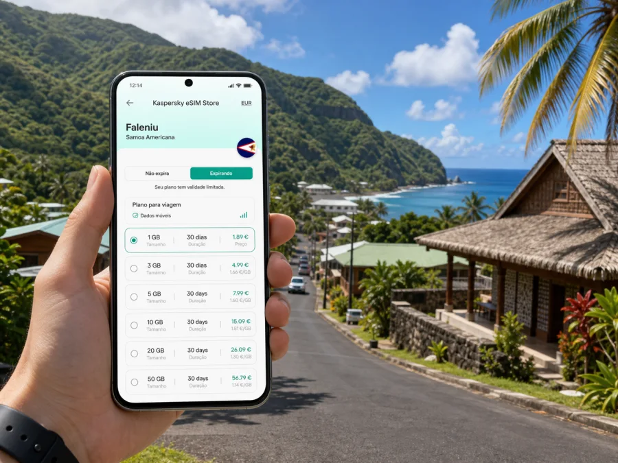 eSIM em Faleniu: internet em Samoa Americana