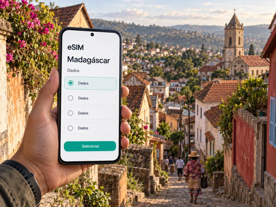 eSIM em Fianarantsoa: dados móveis em Madagáscar