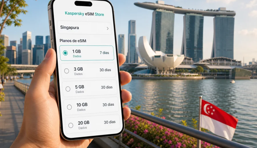 eSIM em Singapura: internet móvel na viagem