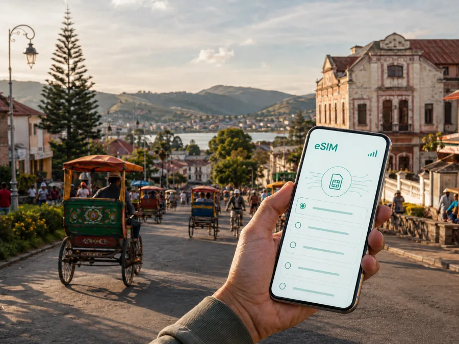 Antsirabe eSIM: internet móvel em Madagáscar