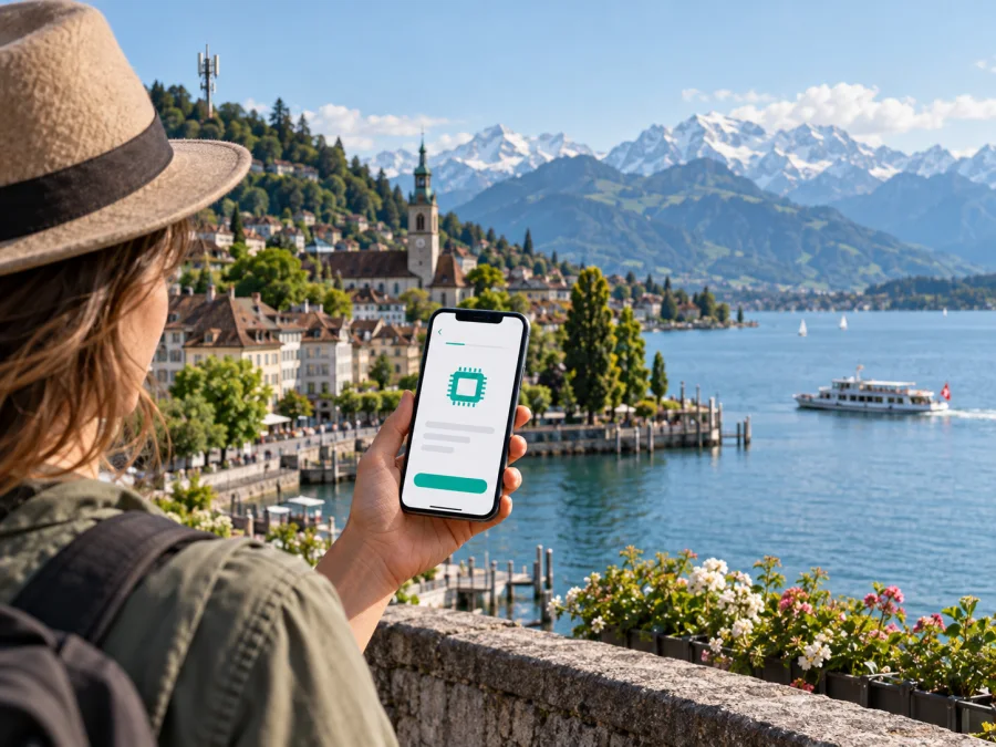 Swisscom eSIM na Suíça: ativação para turistas