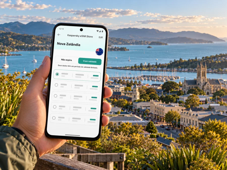 Nelson: eSIM e internet móvel na Nova Zelândia