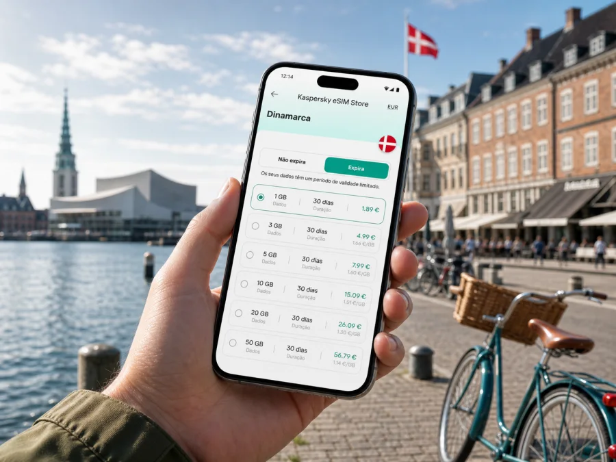 Aalborg eSIM: internet móvel na Dinamarca