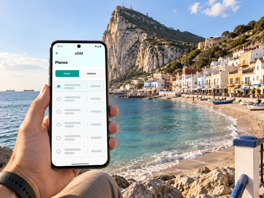 eSIM para Baía Catalã: internet em Gibraltar
