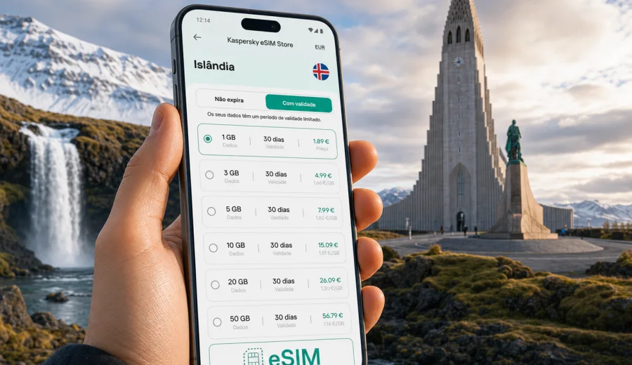 eSIM na Islândia: internet e conexão móvel