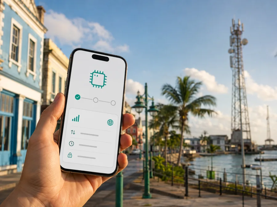 Digicel eSIM em Barbados: o que verificar