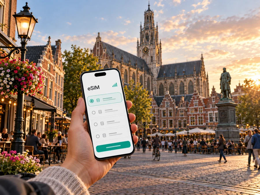 eSIM em Haarlem: internet móvel na cidade
