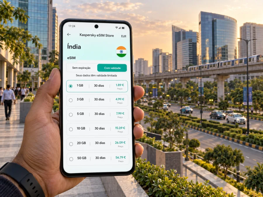 eSIM em Noida: internet móvel na Índia