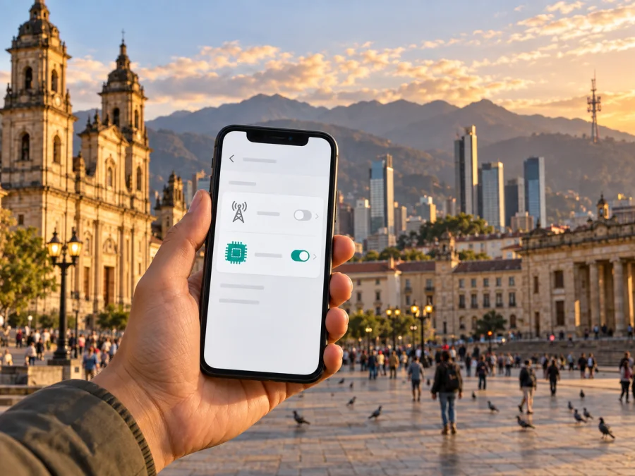Movistar eSIM na Colômbia: ativação e viagem