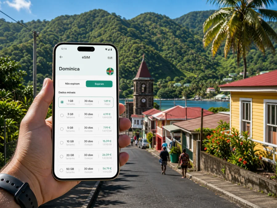 eSIM em Castelo Bruce: internet e ligação móvel