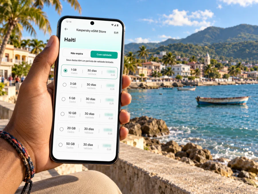 eSIM em Saint-Marc: internet móvel no Haiti