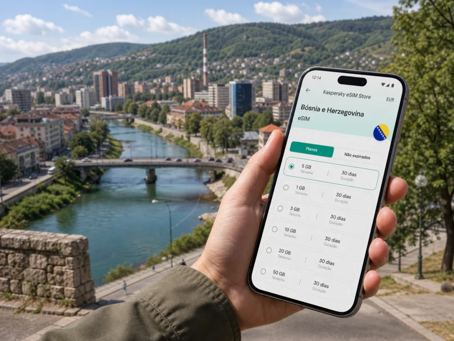 eSIM em Zenica: internet móvel para viagem
