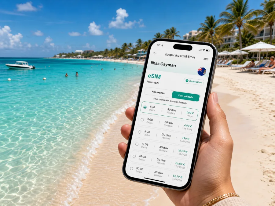 Seven Mile Beach eSIM: internet nas Ilhas Cayman