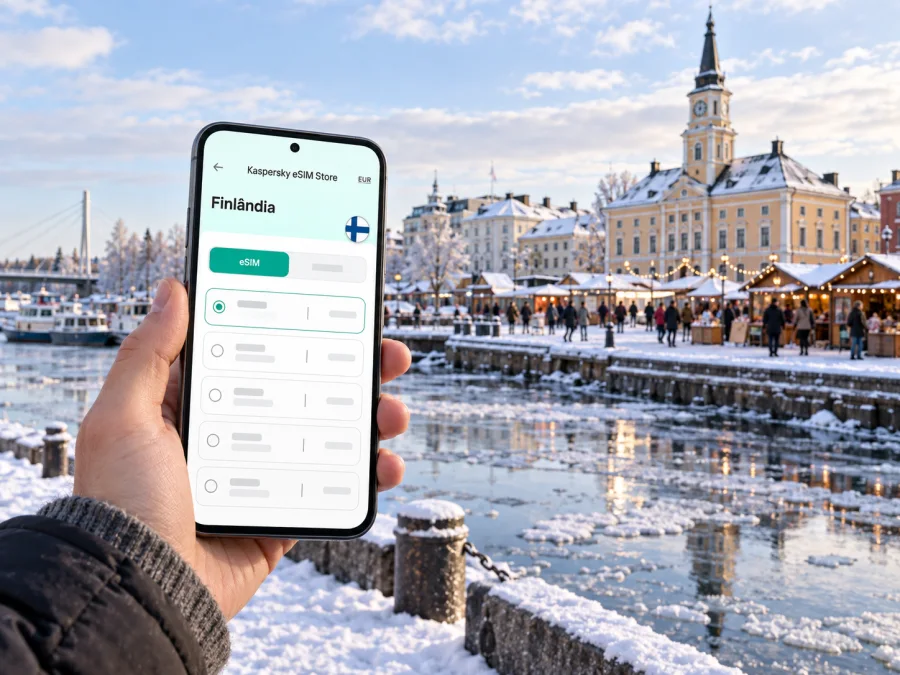 eSIM em Oulu: internet móvel na Finlândia