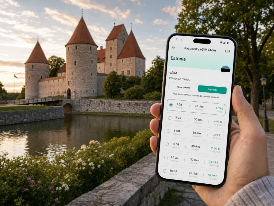 Kuressaare eSIM: internet móvel na Estônia