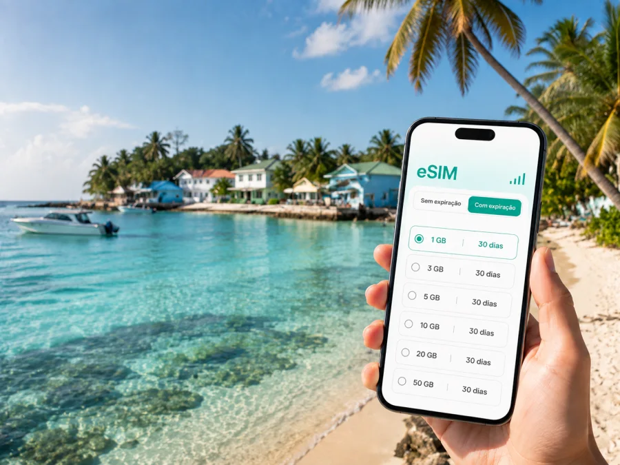 Thulusdhoo eSIM: internet móvel nas Maldivas