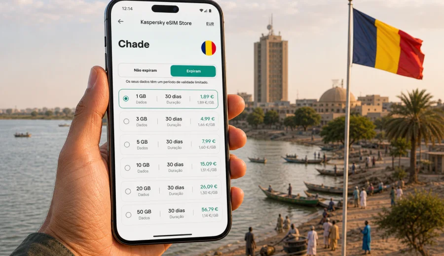 eSIM no Chade: internet móvel para viagem